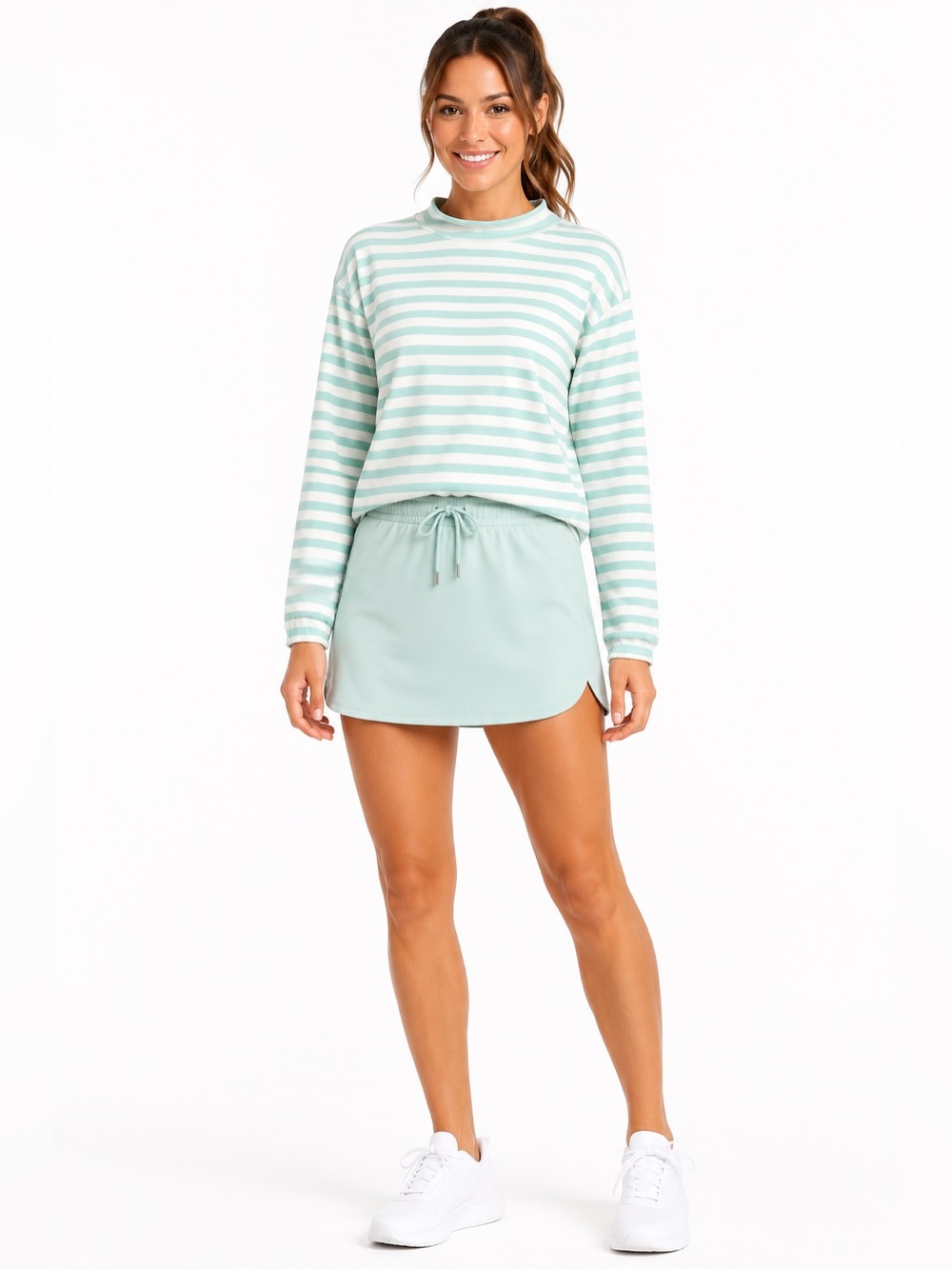 Calia Mint Green Skort with Talbots Sweatshirt